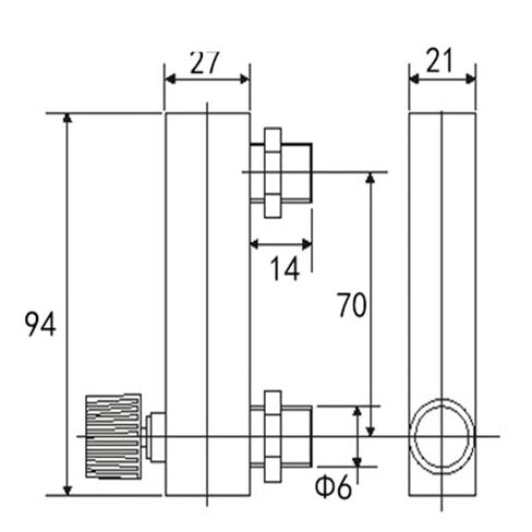 LZM-4T air Panel Type plexiglass Rotor Float Gas Liquid Water flowmeter(Gas 0.05-0 MIN) in Saudi Arabia