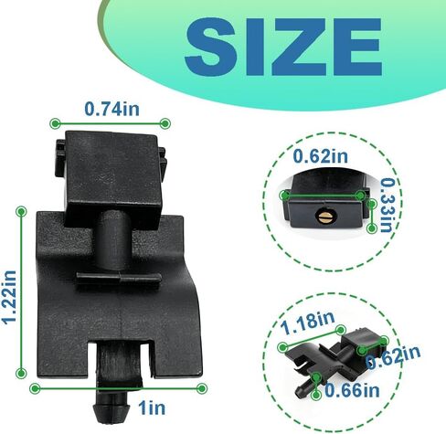 85381-12300 85381-12320 Front Windshield Washer Nozzle Kit Compatible with Toyota Highlander 2007-2023, Tundra 2006-2023, Corolla Camry RAV4 4Runner 10-23 Prius 2010-2015 Sequoia 2008-2020 GX460 2 SET in Kuwait