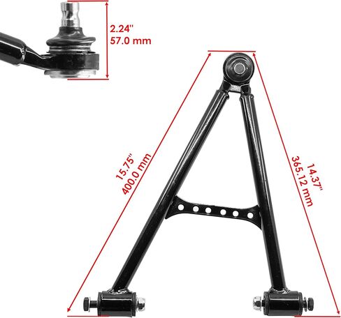 Caltric Front Lower Right And Left A-Arms Compatible with Yamaha Grizzly 660 Yfm660F 4X4 2003-2008 in Kuwait