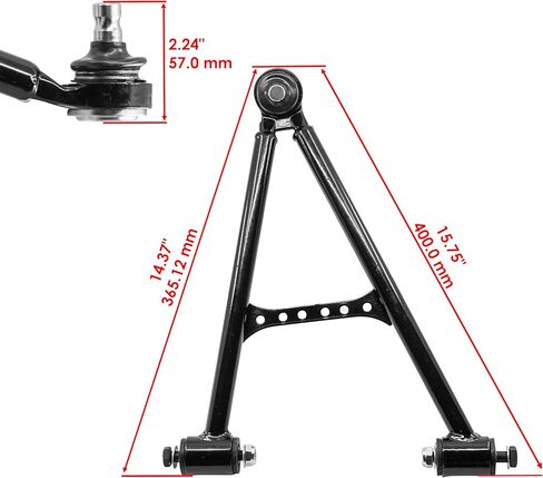 Caltric Front Lower Right And Left A-Arms Compatible with Yamaha Grizzly 660 Yfm660F 4X4 2003-2008 in Kuwait