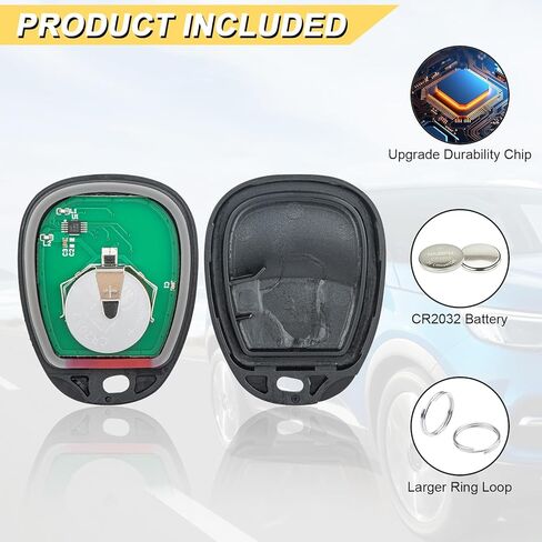 Vurkcy Key Fob Replacement for 1996-2000 Chevy Suburban Tahoe GMC Yukon/ 97-02 Camaro/Skylark Escalade Camaro Monte Carlo Car Keyless Entry Remote Control, AB01502T ABO1502T, 4-Btn, 2Pcs in Kuwait