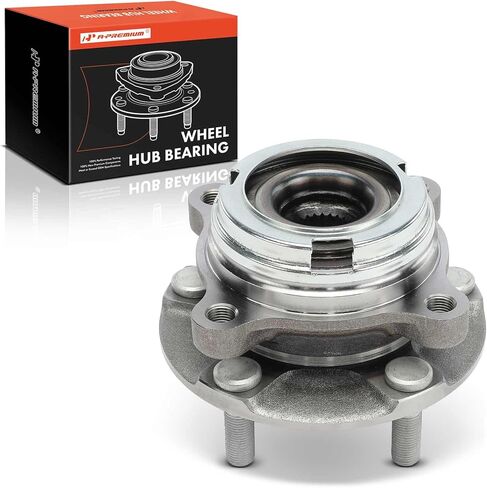 A-Premium Front Wheel Bearing and Hub Assembly with 5-Lug Compatible with Nissan GT-R GTR 2009-2021, AWD in Kuwait