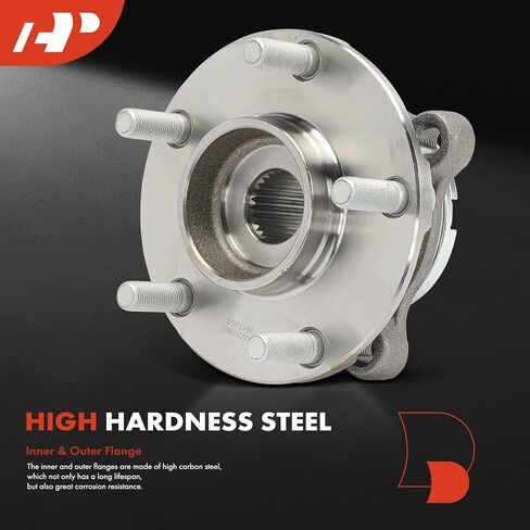 A-Premium Front Wheel Bearing and Hub Assembly with 5-Lug Compatible with Nissan GT-R GTR 2009-2021, AWD in Kuwait