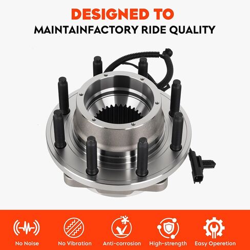 Front Wheel Hub Bearing Assembly Compatible with Ford F-250 F-350 Super Duty 2011-2016 4WD 8Lugs w/ABS Replacement 515130 2PCS in Saudi Arabia