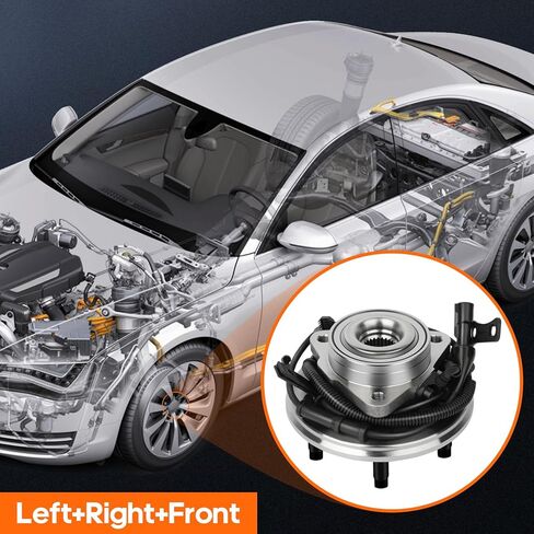 OCPTY Front Wheel Hub and Bearing Assembly fits for Ford Explorer, Explorer Sport, Mercury Mountaineer 2006 2007 2008 2009 2010 515078 6 Lugs Fits 2WD or 4WD Models in Kuwait