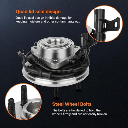 OCPTY Front Wheel Hub and Bearing Assembly fits for Ford Explorer, Explorer Sport, Mercury Mountaineer 2006 2007 2008 2009 2010 515078 6 Lugs Fits 2WD or 4WD Models in Kuwait