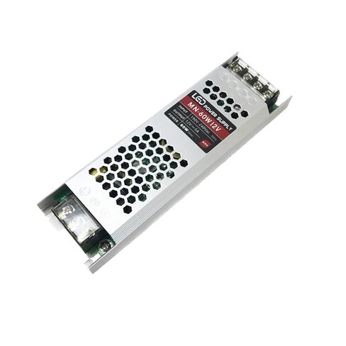 1pcs Ultra Thin DC12V/24V LED Lighting 60W Driver Power Adapter Switch Slim Power Supply for Led Strip(12V 60W) in Kuwait