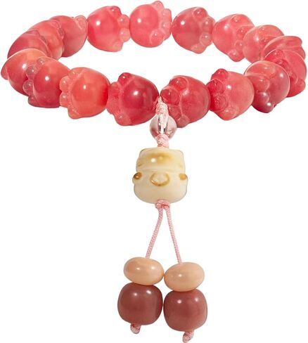 Cat Paw Bodhi Beads Bracelet for Women, Lucky Cat Charm Bracelet, Bodhi Seed Meditation Bracelet, Beaded Jewelry, Good Luck & Abundance Gift in Saudi Arabia