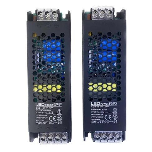 1pcs Slim Strip LED Power Supply DC 12V 12.5A 24V 150W Transformer AC190-240V 24V 6.25A Converter Adapter(12V 150W) in Saudi Arabia