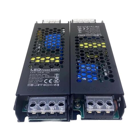 1pcs Slim Strip LED Power Supply DC 12V 12.5A 24V 150W Transformer AC190-240V 24V 6.25A Converter Adapter(12V 150W) in Saudi Arabia