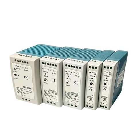 1pcs MDR Series Power Supply Switch 10W 20W 40W 60W 100W Single Output Switching AC/DC Industrial Din Rail 12V 24V(24V,MDR-10) in Kuwait