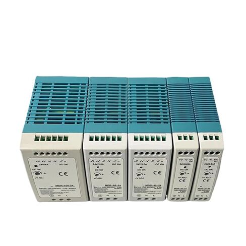 1pcs MDR Series Power Supply Switch 10W 20W 40W 60W 100W Single Output Switching AC/DC Industrial Din Rail 12V 24V(24V,MDR-10) in Kuwait