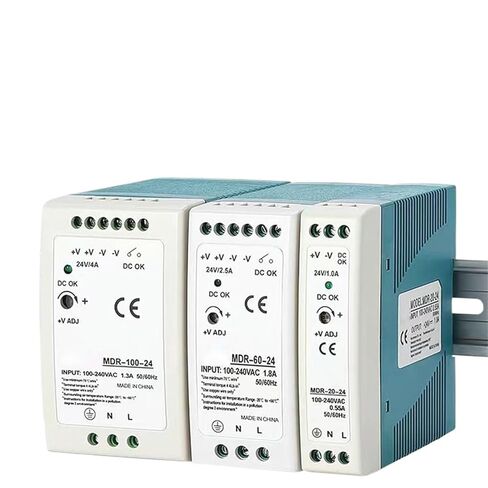 1pcs 5V 12V 24V 48V Power MDR-20W 60W 100W Industrial AC/DC Din Rail Power Supply Switch Single Output Switching(MDR-100-12V) in Kuwait