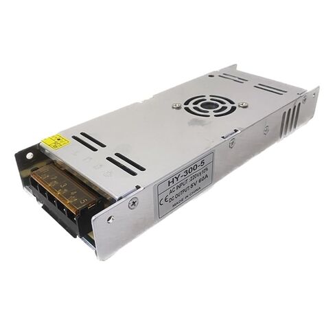 1pcs 300W Ultra-Thin Switching Power Supply AC220V to DC 5V 60A Adapter Lighting Driver in Saudi Arabia