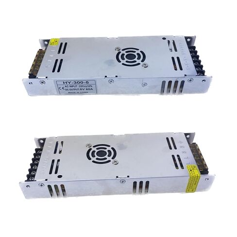 1pcs 300W Ultra-Thin Switching Power Supply AC220V to DC 5V 60A Adapter Lighting Driver in Saudi Arabia