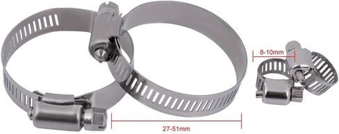 8-10mm 27-51mm Oil Radiator Hose Clamps Compatible for universal in Kuwait