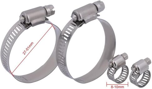 8-10mm 27-51mm Oil Radiator Hose Clamps Compatible for universal in Kuwait