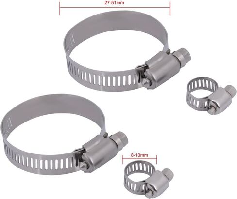 8-10mm 27-51mm Oil Radiator Hose Clamps Compatible for universal in Kuwait