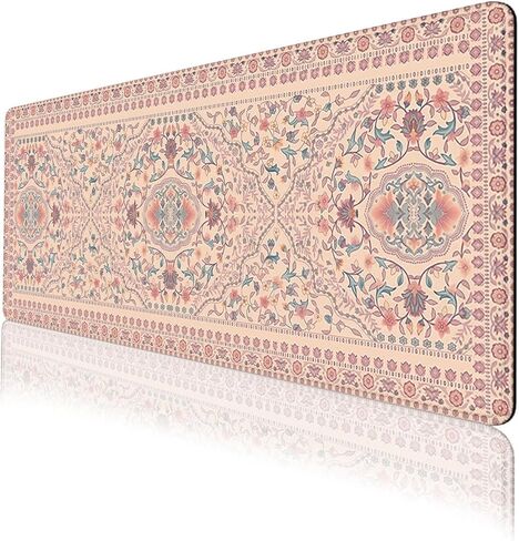 Blue Floral Gaming Mouse Pad Pastel Wildflowers XL Mouse Pad Large Mousepad Extended Laptop Keyboard Mat Gaming Desk Pad Mouse Mat 31.5 x 11.8 Inch Office Computer Keyboard Laptop Home in Saudi Arabia