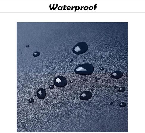 Mouse pad, Leather Non-Slip Washable Waterproof Computer Mouse pad (Light Grey) in Kuwait