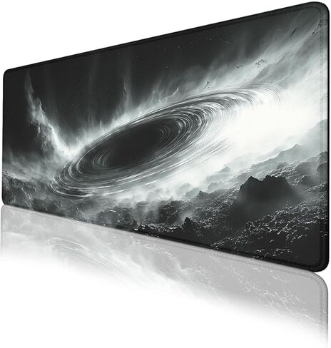 Black Hole Gaming Mouse Pad Space Galaxy Art Mouse Pad Large Mousepad Extended Laptop Keyboard Mat Gaming Desk Pad Mouse Mat Office Computer Keyboard Laptop 31.5"x11.8" in Kuwait