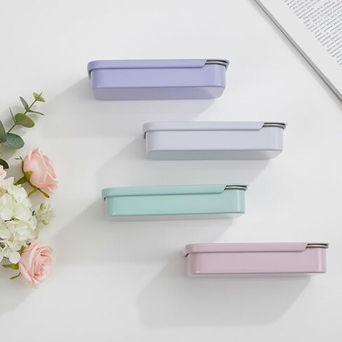 Elegaperma 8 Pcs Small Metal Tin,6 × 3.4 × 1.1 CM Slide Small Tin, Secure Closure Gums Container for Pocket, Travel, Tiny Items and Storage Jewelry Bead,Candy,Pill,Needle in Kuwait