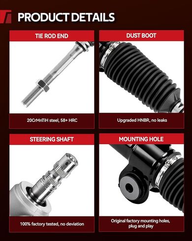 Torchbeam Hydraulic Power Steering Rack and Pinion Direct Fit 2002-2006 Camry, 2004-2008 Solara, 2004-2006 ES330, 2002-2003 ES300 Replace No.97-2606 in Kuwait