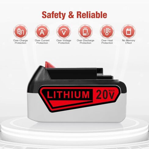 FirstPower 2 Pack 20V 4.0Ah Lithium-ion Replacement Battery for Black and Decker 20 Volt MAX Replacement Battery Compatible with LBXR20 LB20 LBX20 LBX4020 LB2X4020-OPE Cordless Power Tools in Saudi Arabia