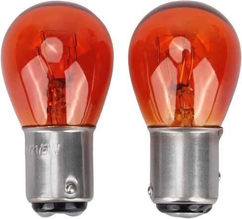 2 Pcs 1157 Amber Bulbs 2357 2057 7528 Tail/Brake/Backup Long Life light Bulbs 2357NA 2357LL 12V 21/5W P21/5W Fit for Tucson Elantra Sonata Santa Fe Cerato Optima Sportage Sorento Corolla in Kuwait