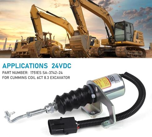 OE 3991168 SA-4941-24 3964628 24V محرك قطع الملف اللولبي صمام متوافق مع الكمون لفائف 6CT 8.3 Flameout الملف اللولبي صمام استبدال أجزاء in Kuwait