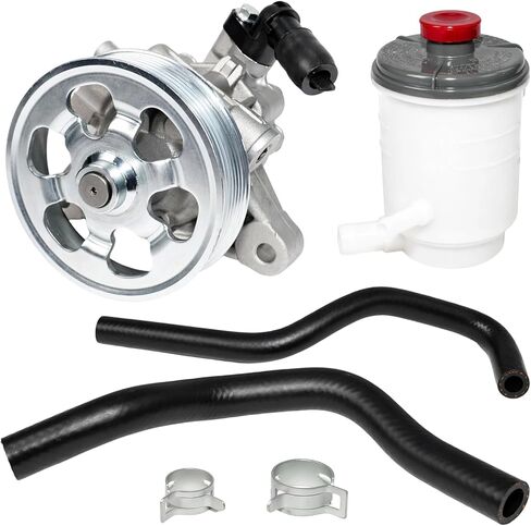 Power Steering Pump and Reservoir Tank with Suction & Return Hose & Clamps Set Compatible with Honda Accord 2008-2012 L4 2.4, Replacement 56100R40A03 56100R40P05 53701TA0A01 in Saudi Arabia