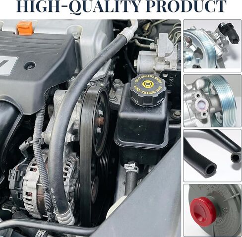 Power Steering Pump and Reservoir Tank with Suction & Return Hose & Clamps Set Compatible with Honda Accord 2008-2012 L4 2.4, Replacement 56100R40A03 56100R40P05 53701TA0A01 in Saudi Arabia