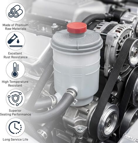 Power Steering Pump and Reservoir Tank with Suction & Return Hose & Clamps Set Compatible with Honda Accord 2008-2012 L4 2.4, Replacement 56100R40A03 56100R40P05 53701TA0A01 in Saudi Arabia