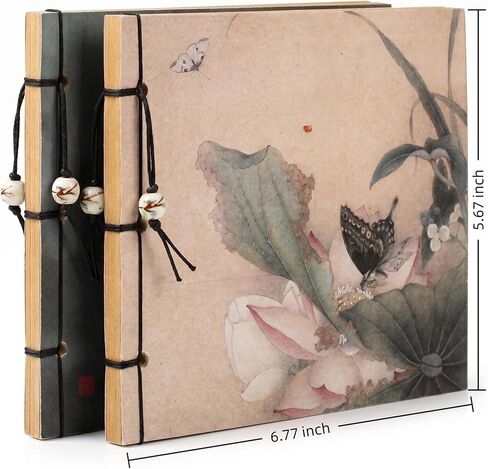 1Pc Sketchbook with Tassel Thread-Bound Notebook, Sketch Pad, Notepad, Diary, Art Book, Blank Drawing Book in Kuwait