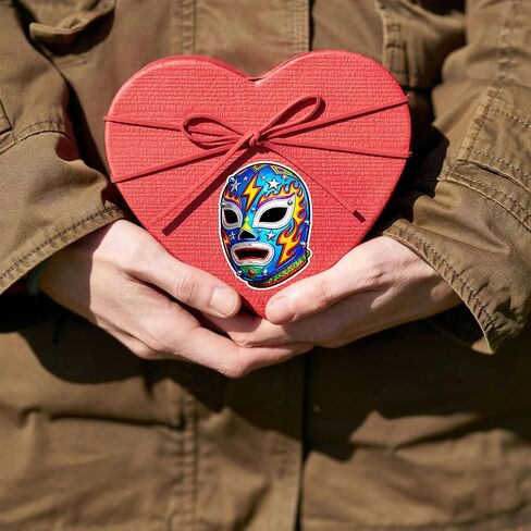 Colorful Lucha Libre Wrestling Mask Sticker, Weather Resistant Vinyl Decal for | Cars | Trucks | Walls | Windows | Laptops | 3.7x5 Inches in Kuwait