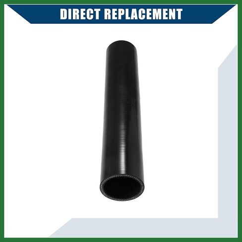 Motoforti Car Straight Coupler Silicone Hose Front Universal Intake Reducer Intercooler Silicone Tube/Inner for Car/Durable 4-Ply 1.75" ID / 1 Pcs Black Long-lasting in Kuwait