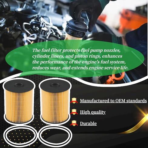 5.9-liter Cummins fuel filter suitable for 2000-2009 Dodge Ram 2500/3500 5.9-liter Cummins turbocharged diesel engine. Replaces: 68001914AA,68001914AB, 5015581AA, 5015581AB, 33585XE in Saudi Arabia