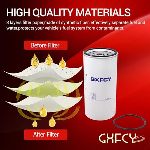 4395038 Fuel Filter Replace BF1391-O FS19914 P559118 H701WK A0004771302 Compatible with Perkins 1104D-E44T 1104D-E44TA 1106D-E70TA Diesel Engine in Kuwait