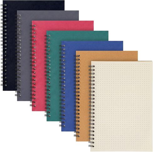 Epakh 6 Pack Spiral Notebook Bulk, Back to School Hardcover Spiral Journal Notebook 5.5 x 8.3 Inch, First Day of School Travel Writing Journal Notepad, 50 Sheets 100 Pages(Lined,Navy Blue) in Kuwait