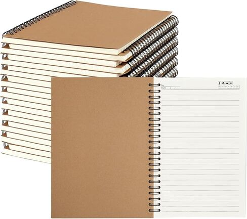 22 Pack Lined Spiral Notebook Journal A5 Ruled Journal Notebook Notepad Sketchbook Hardcover Lined Notebooks Journals for Office School Supplies, 100 Pages/ 50 Sheets, 8.3 x 5.5 Inches in Saudi Arabia