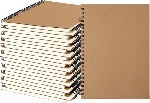 22 Pack Lined Spiral Notebook Journal A5 Ruled Journal Notebook Notepad Sketchbook Hardcover Lined Notebooks Journals for Office School Supplies, 100 Pages/ 50 Sheets, 8.3 x 5.5 Inches in Saudi Arabia