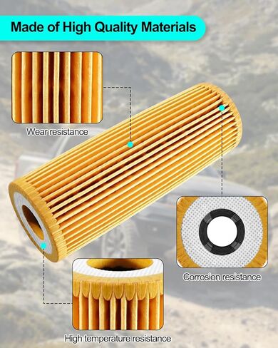 FL2062 Oil Filter Fit for Ford Edge Ranger Bronco F-150 Fusion Explorer Police Interceptor Lincoln Aviator Continental MKX MKZ Nautilus 2.7L / 3.0L V6 Engines 2015-2026, Replace FL2062A FT4Z-6731-A in Kuwait