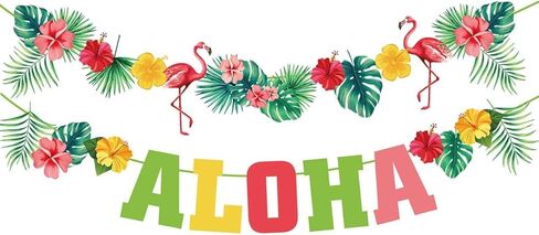 Hawaiian Aloha Party Banner Decorations Luau Theme Party Supplies Summer Beach Party Tropical Birthday Party Decorations in Saudi Arabia
