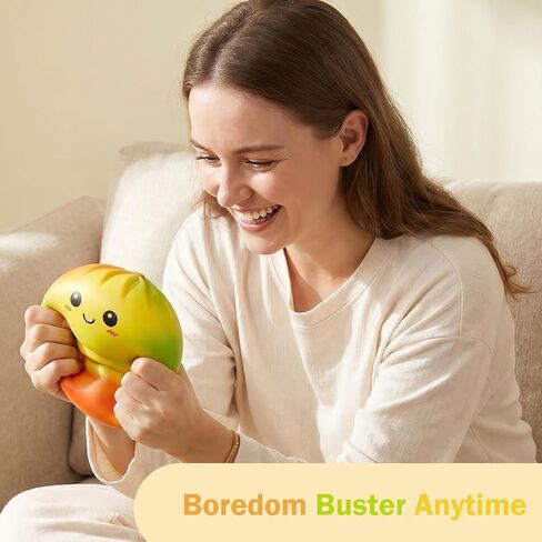 Giant 6in Gradient Dumpling Squishy Toy with Steamer, Slow Rising Soft Stress Relief Fidget Toy, Cute Kawaii Squeeze Toy for Anxiety Relief in Kuwait