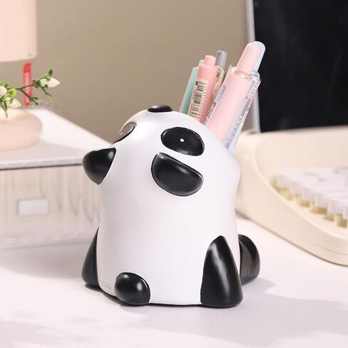 Funny Big Mouth Animals Pen Holder for Office Desk Accessories, Cute Cartoon Animals Makeup Brush Holder Pencil Cup Toothbrush Holder Vanity Organizer Kawaii Home Decor (Dinosaur) in Kuwait