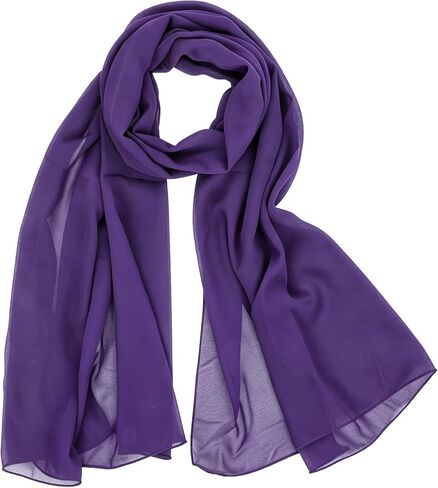 Lightweight Sheer-Chiffon-Scarf for Women Long Scarf Shawl Wrap for Dresses Wedding Party Sunscreen Accessory in Saudi Arabia