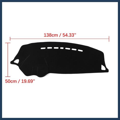Car Dashboard Cover Nonslip Black Pad for Mitsubishi Lancer EX 08-17 Stylish Design in Kuwait