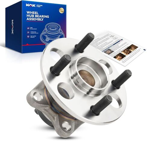 KAX 512370 Rear Wheel Bearing and Hub Assembly Compatible with 2007-2014 Toyota Yaris, 2012-2019 Toyota Prius C, 2013 Scion iQ,4 Lug w/ABS 1PC in Kuwait