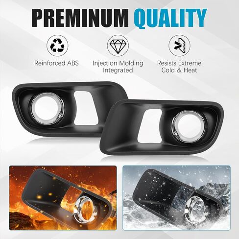 Front Fog Light Cover for Dodge Charger SRT8 2012-2014 Accessories, Fog Lamp Chrome Bezel Driver and Passenger Side Replaces for Dodge Charger SRT8 68072020AA 68072021AA CH1038153 CH1039153 in Kuwait
