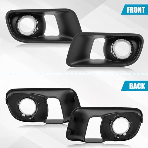 Front Fog Light Cover for Dodge Charger SRT8 2012-2014 Accessories, Fog Lamp Chrome Bezel Driver and Passenger Side Replaces for Dodge Charger SRT8 68072020AA 68072021AA CH1038153 CH1039153 in Kuwait